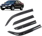 Auto Black Tinted Car Side Window Visor Guard Vent Awnings Shelters Rain Guard Door Ventvisor Compatible with Mitsubishi Galant 1996-2010(Compatible with 2004-2010 Sedan)