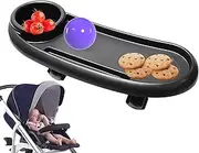 Stroller Dining Tray - Universal Stroller Snack Tray, Drink Holder Snack Tray | Jogger Tray with Improved Design, Stroller Tray Attachment with Cup Holder, Stroller