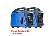 2* Gentrax 1.2KW Max 1KW Rated Inverter Generator