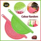 1/2x Pot Drainer Strainer Sieve Filter Pasta Pour Pan Plastic Kitchen Colander+