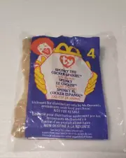 Vintage 1999 McDonald’s TY Beanie Baby Spunky Cocker spaniel # 4