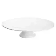 TableCraft CW17005W Cold Holding 13-1/2" dia. White Cake Stand w/ Platter