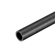 Carbon Fiber Round Tube 16x12x500mm 3K Roll Wrapped Matt for RC Airplane 1Pcs