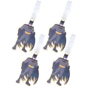 4x Dc Comics Luggage Tag Suitcase Identity Name/Address Label Bag Badge Batman