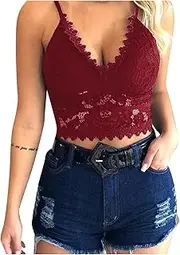 [Generic] Sexy Woman Lingerie Fishnet Bra Sexy Comfort Women Cami Wirefree Tops Bra Belts Yoga Lingerie with Garter Cosplay Costumes for Women Lingerie