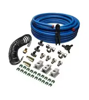 Compressed Air Line Kit, 3/4 Inch HDPE-Aluminum Air Piping System Air Compres...