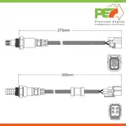 2x New * OEM * Pre-Cat & Post-Cat Oxygen Sensors For Honda Crossroad RT1 1.8L