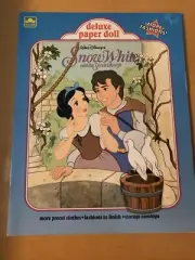 Vintage Disney 1991 Snow White and the Seven Dwarfs Paper Dolls Uncut NEW 10x13