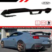 For 2024-25 Ford Mustang DH Performance Gloss Black Spoiler W/ Smoke Gurney Flap (for: Ford)
