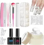 Gel Nail Craft Kit | Nail Craft Solid Building Gel - Manicure Carving Patterns Long-Lasting Solution for Salon Home Women Beauty Enthusiasts