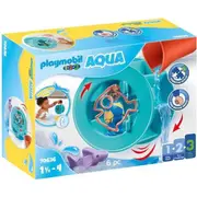 Playmobil - 1.2.3 Aqua Water Wheel with Baby Shark 70636