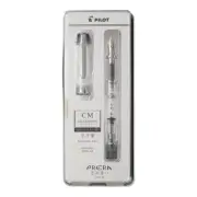 Pilot Prera Fountain Pen CM Calligraphy Transparent Black with Converter New