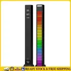 USB 5V RGB 40 LED Voice-Activated Rhythm Strip Light Bar (Black) .