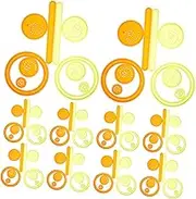 Yardwe 2 Sets Scratch Painting Paper for Creative Drawing Ruler Tool for Hand Art for DIY Crafts Enhancing Imagination Coordination for All Ages