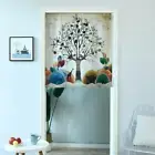 EY# Printed Short Kitchen Door Curtains Polyester Fiber Sheer Doorway Curtain Ho