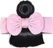 Baby Bowknot Bangs Wigs,Bangs Wig Headband for Toddler - Easy To Wear Comfortable Headwear for Celebrations Stage Performances Parent-Child