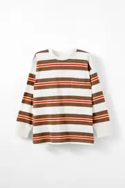 [Cotton On Kids] Cotton On Kids - The Essential Long Sleeve Tee - Vanilla/hot choccy/pansy/varsity red stripe 2 VANILLA/HOT CHOCCY/PANSY/VARSITY RED STRIPE