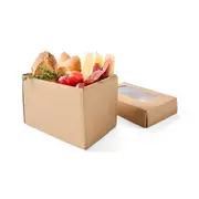 4 Pack Small Rectangle Grazing Boxes with Lids