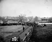 Abraham Lincoln and Troops in Gettysburg November 19, 1863 Photo