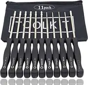 11 Pcs Carburetor Adjustment Tool Screwdriver Kit for Common 2 Cycle Carburator Adjusting Small Engine Carb Tune up Adjusting Tool, Carburetor Adjuster Tool - Carb Tool Kit (band black Tool bag)