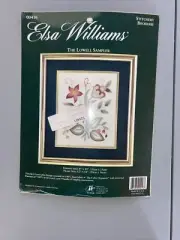 New Elsa Williams Crewel Embroidery Kit THE LOWELL SAMPLER Flowers #00416