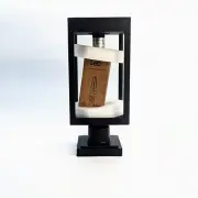 Outdoor Solar Post Cap Light with LED Antique Edison Bulb
