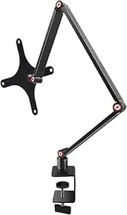 TAFTIWEXN Monitor Arm Ergonomic Stand Portable Monitor Holder Foldable 3 Metal Arms Stand Mount Gaming Live Computer Display Adjustable Laptop Riser