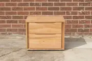 Edgecliff Bedside Table - Solid Messmate Timber