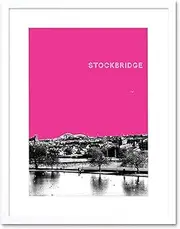 Inverleith Edinburgh Scotland Scottish Landmark Pink Framed Art Print