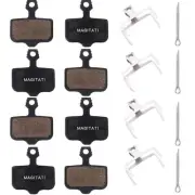 4 Pairs Semi-Metallic Bike Bicycle Disc Brake Pads Compatible with Sram Avid ...