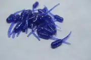 JASONS CRAPPIE STINGER 1.5" 30 PACK GRUBS CRAPPIE LURES JIGS BLUE JUNE BUG