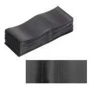 66x25mm PVC Perforated Shrink Bands, 500Pcs 0.05mm Thick Shrink Wrap, Black