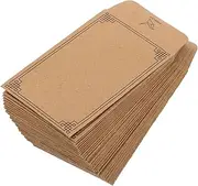 CHILDWEET 100 pcs Small Paper Envelopes for Coins Money Seeds Self Adhesive Storage Envelopes for Home Gardeners Farmers Collectors Design