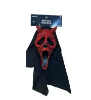Scream Ghost Face Devil Bling Mask Red