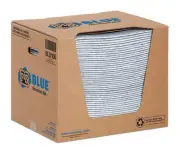Pig Blu106 Sorbents, 17 Gal, 15 In X 19 In, Universal, Blue, Fibers, 50 Pk