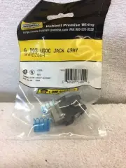 Hubbell HD26U4 6 Position Wired Jack (2029)