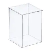 Acrylic Display Case Plastic Box Cube Storage Box Transparent 11x11x15.5cm