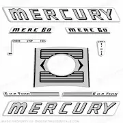 Fits Mercury 1963 6HP Outboard Engine Decals