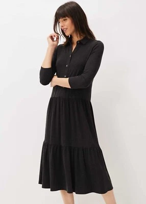 BNWT Phase Eight Mina Snuggle Dress Charcoal Grey Size 14 RRP £89