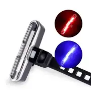 USB Charging LED Bicycle Light Warning COB Tail Light Night Riding Red Blue Ligh