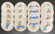 Lot Of 16 Goofy Cartoon 4’’ Round Cardboard Coasters Nice Gift Idea