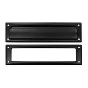 Deltana MS211U19 13.12 in. Mail Slot with Interior Frame- Black - Solid
