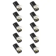 Brand New Plug-In Connector Terminal Connection Waterproof 10pcs Double-wire