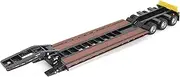 1:50 Scale Hydraulic Detachable Gooseneck Lowboy Trailer (Black Outrigger Version) | Transport Series, 1:50 Scale Model Diecast Collectible 71137