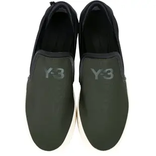 Y-3 LAVER SLIP-ON 撞色休閒便鞋(軍綠色)