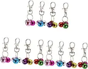 minkissy 3sets Pet Collar Bells Durable Cat Necklace Supplies Keychain Bells for Training 4pcs*3 Random Color