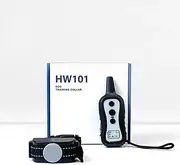 [Houndware] HW101 Remote Dog Training Collar with Beep Tones, Vibration, Static, Waterproof, Safe Anti Barking Device for Dogs, Dog Bark Collar for Small Medium Large Dogs (1 Collar)