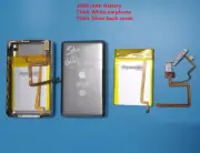 3000mA Battery+Back Cover Upgrade kits iPod 30GB Classic 80GB 120GB 160GB Thick