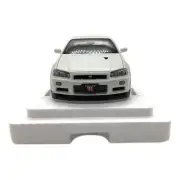1/18 AUTOart Nissan Skyline GTR R34 V Spec II White Pearl w/ Box 77406 Model Car