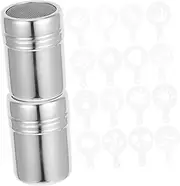 MAGICLULU 1 Set Powder Shaker with Art Stencils Fine Mesh Shaker for Decoration Template Designs Multi Use Seasoning Containers for Home Cafe Use